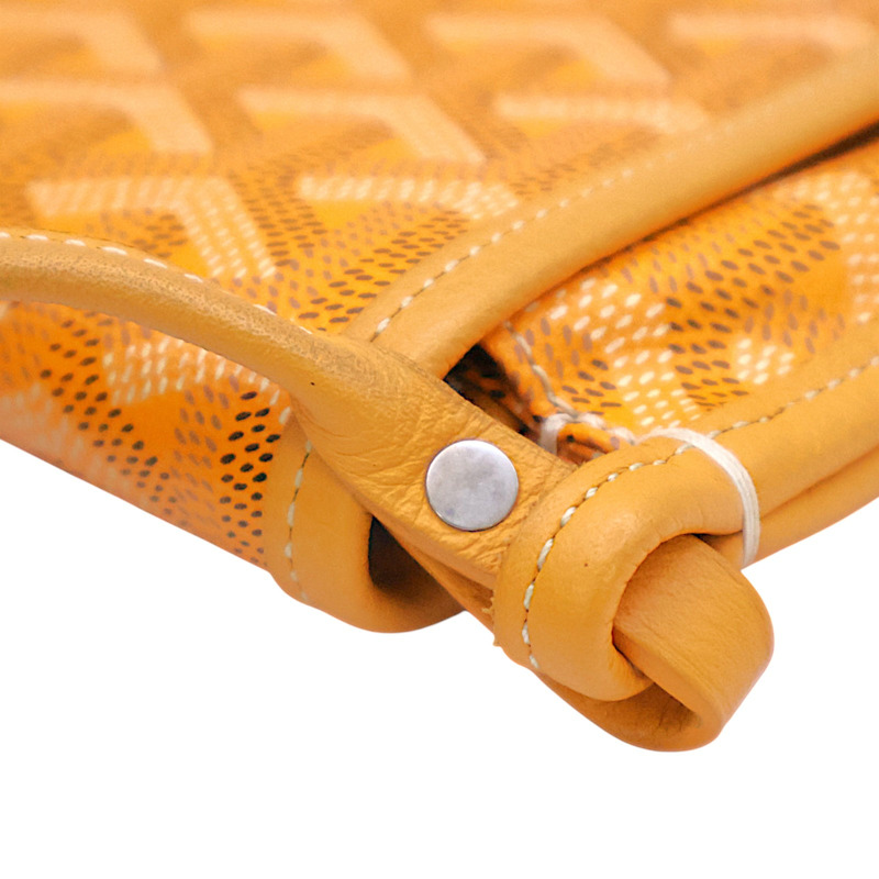 黃色 Goyardine帆布 Plumet Pocket Wallet 肩背包【GOYARD 高雅德】-10