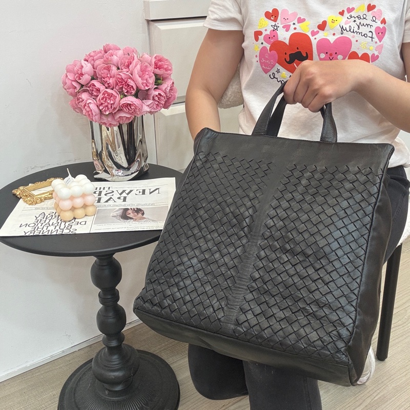 【赫蒂國際精品】Bottega Veneta 經典手工編織直立式托特包 vintage 二手 中古-3
