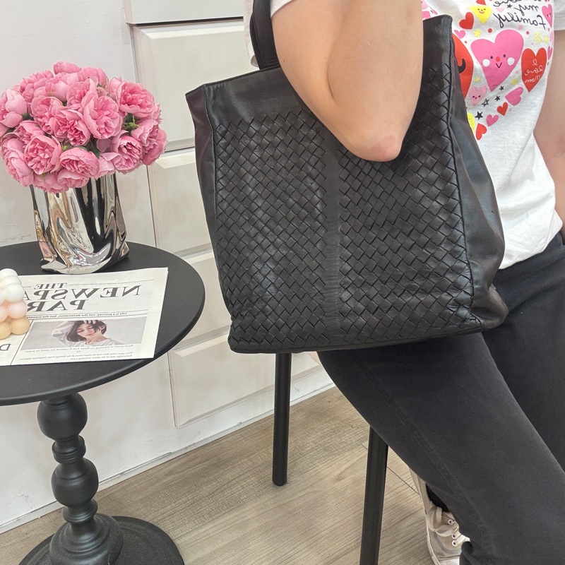 【赫蒂國際精品】Bottega Veneta 經典手工編織直立式托特包 vintage 二手 中古-4