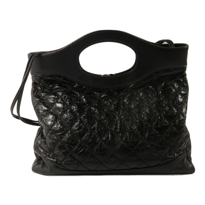 CHANEL 牛皮皮革Chain Shoulder鏈帶手挽肩背兩用袋-2