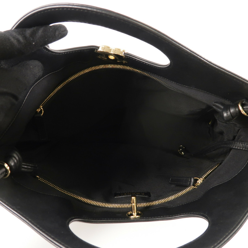 CHANEL 牛皮皮革Chain Shoulder鏈帶手挽肩背兩用袋-4