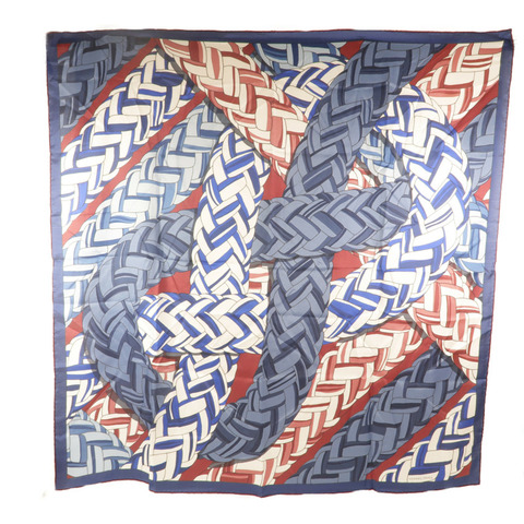 HERMES 絲質/棉質Scarf 90x90cm絲巾