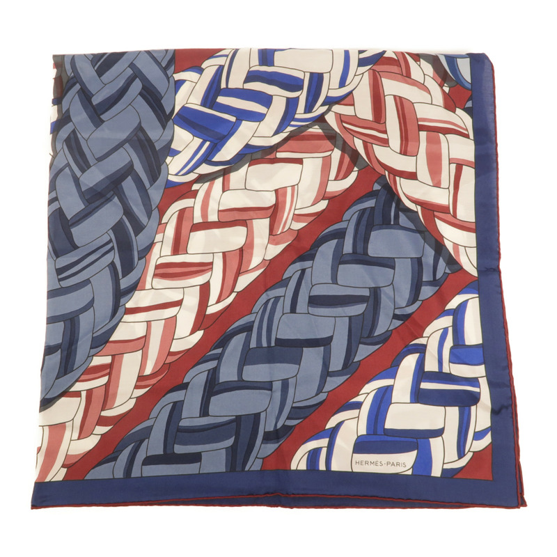 HERMES 絲質/棉質Scarf 90x90cm絲巾-1