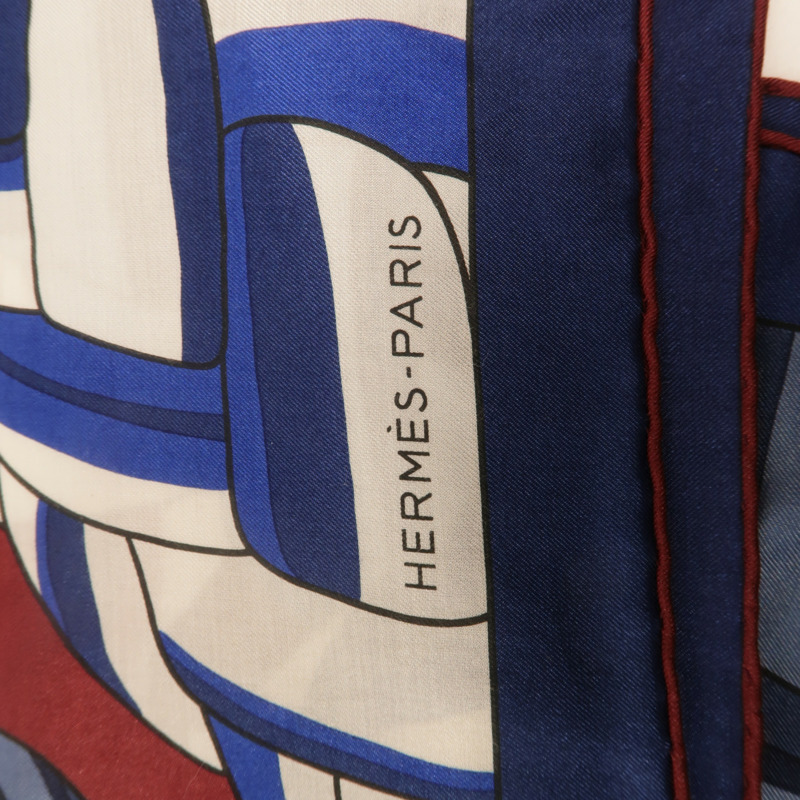 HERMES 絲質/棉質Scarf 90x90cm絲巾-6