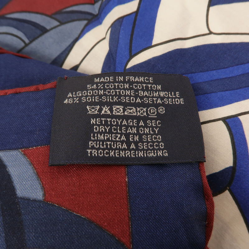 HERMES 絲質/棉質Scarf 90x90cm絲巾-7