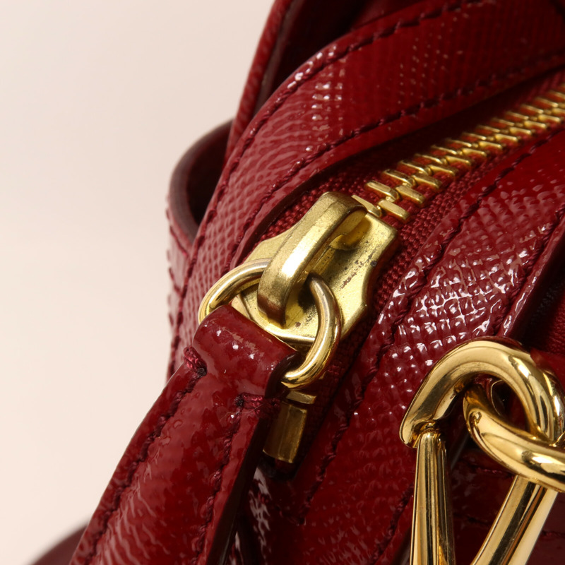 BURBERRY 塗層帆布/漆皮皮革Minford Bag手挽肩背兩用袋-13