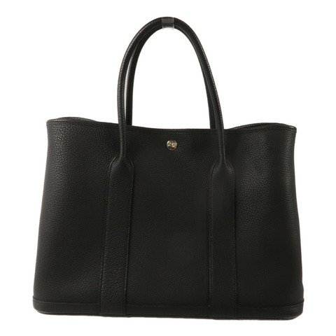 HERMES Negonda皮革GardenParty PM手挽袋Noir