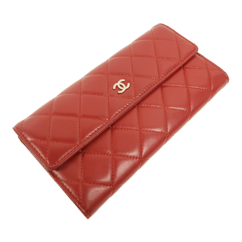 CHANEL 羊皮皮革Long Wallet長錢包-4