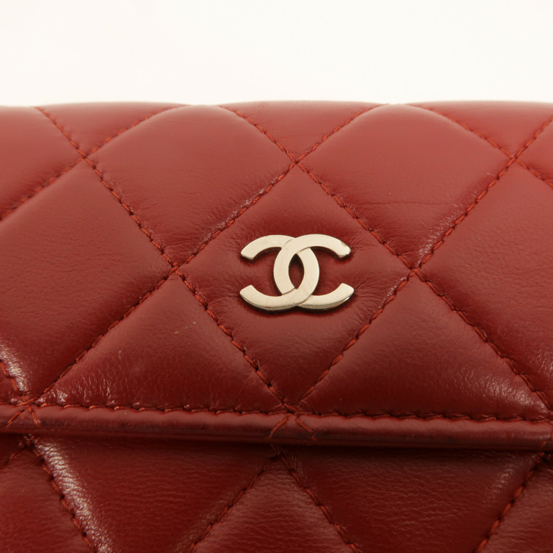 CHANEL 羊皮皮革Long Wallet長錢包-10