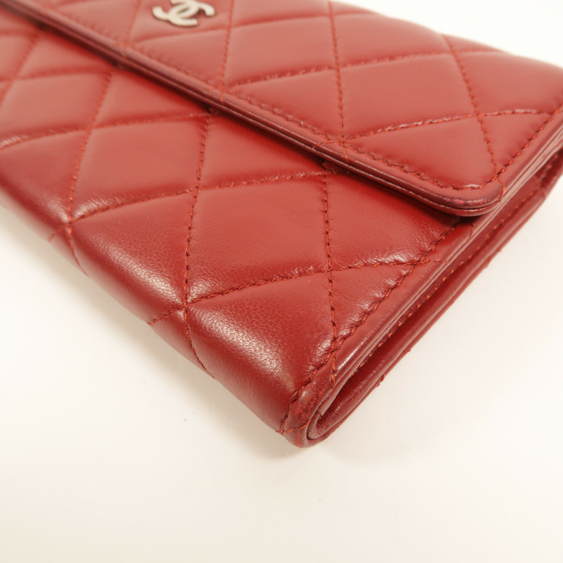 CHANEL 羊皮皮革Long Wallet長錢包-13