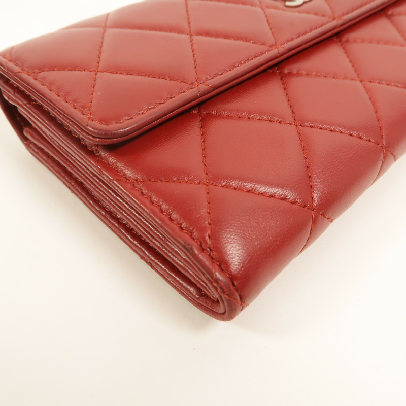 CHANEL 羊皮皮革Long Wallet長錢包-14