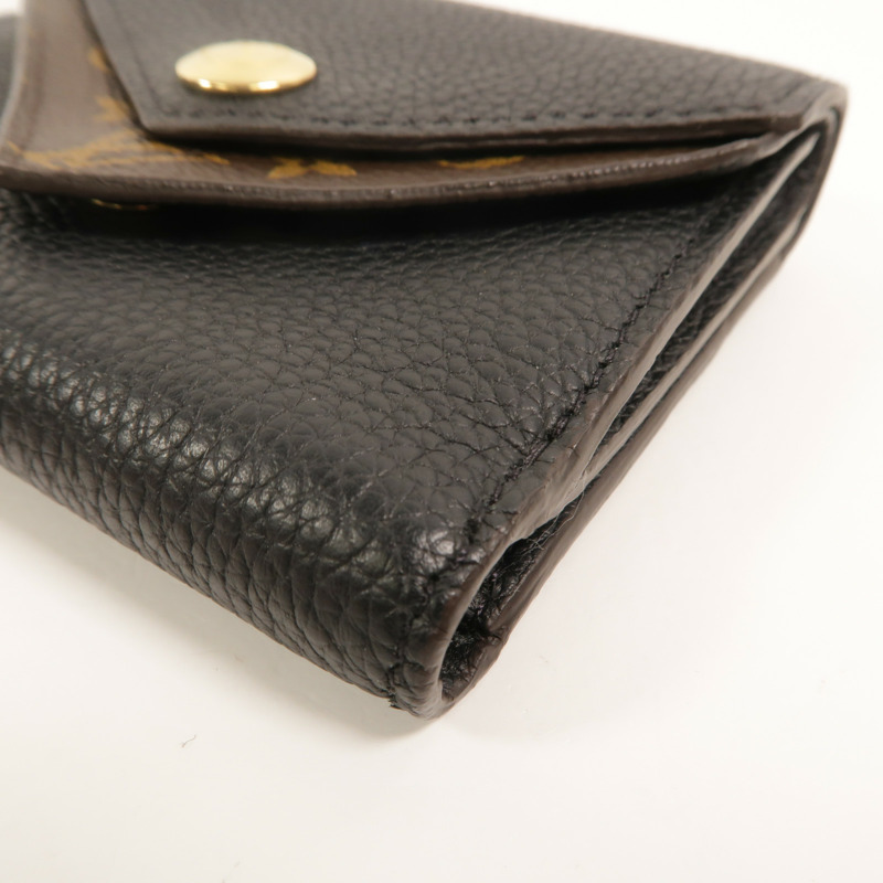 LOUIS VUITTON Monogram/牛皮皮革Double V Wallet錢包-13