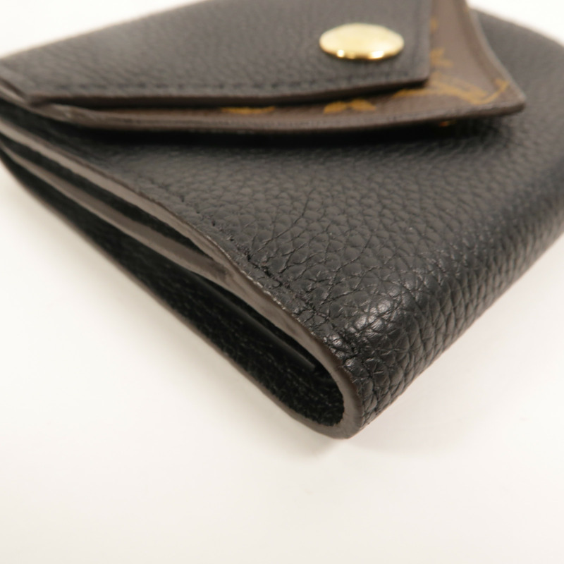 LOUIS VUITTON Monogram/牛皮皮革Double V Wallet錢包-14