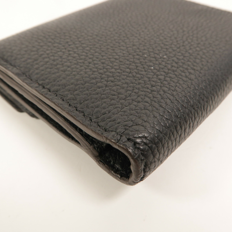 LOUIS VUITTON Monogram/牛皮皮革Double V Wallet錢包-16