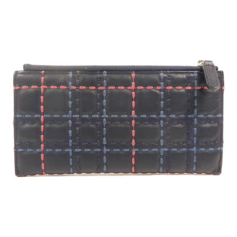 CHANEL 羊皮皮革Zipper long Wallet長錢包-1