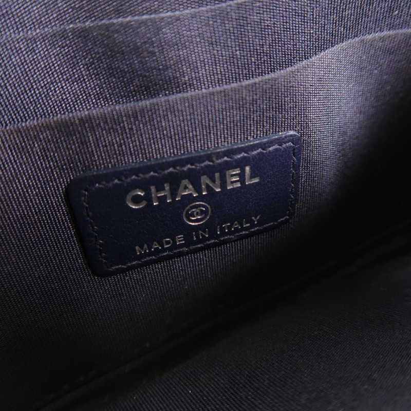 CHANEL 羊皮皮革Zipper long Wallet長錢包-8