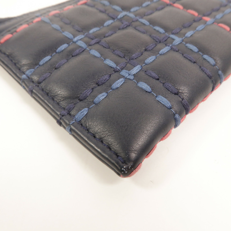 CHANEL 羊皮皮革Zipper long Wallet長錢包-12