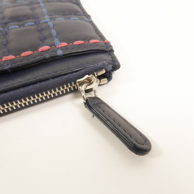 CHANEL 羊皮皮革Zipper long Wallet長錢包-15