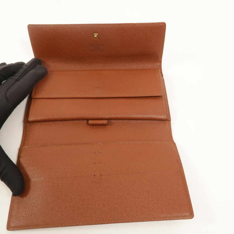 LOUIS VUITTON Monogram Portefeuille International錢包-6