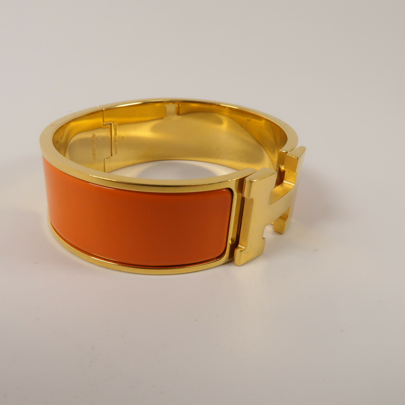 HERMES 金屬/琺瑯Clic-Clac H手鐲-4