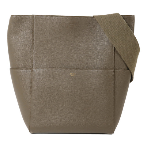 CELINE 牛皮皮革Sangle Bucket Large肩背袋