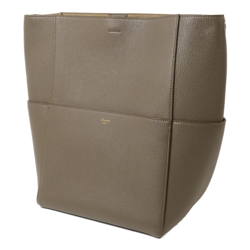 CELINE 牛皮皮革Sangle Bucket Large肩背袋-2