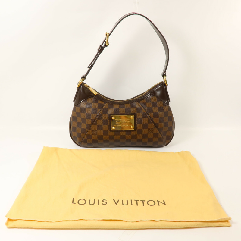 LOUIS VUITTON Damier Thames PM肩背袋-8