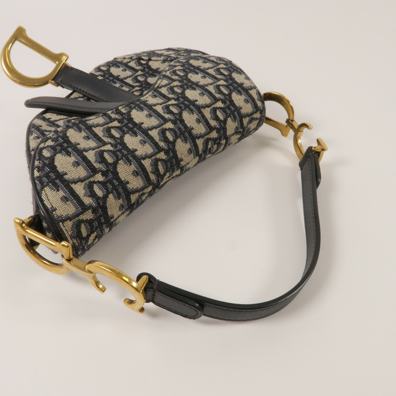 Dior 帆布Saddle Mini肩背袋-11