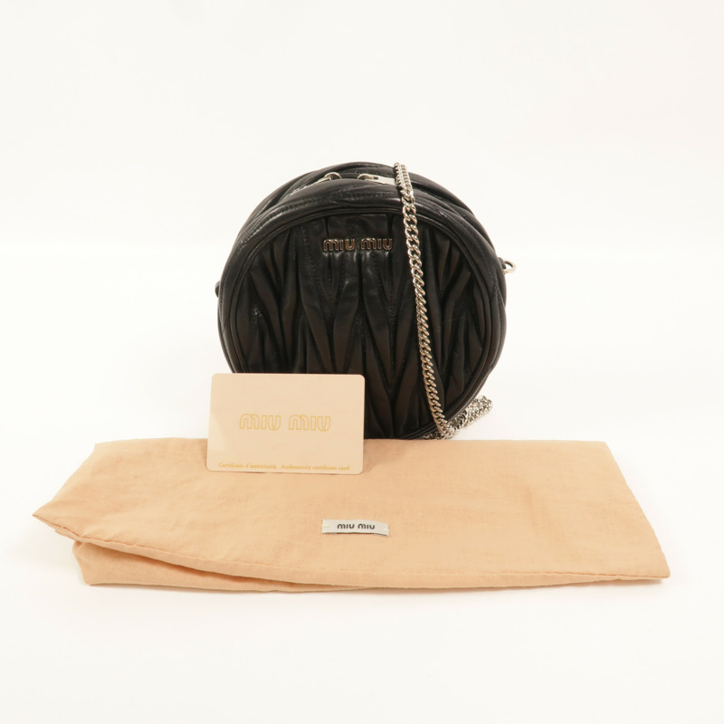 Miu Miu 羊皮皮革Shoulder Bag鏈帶肩背袋-10
