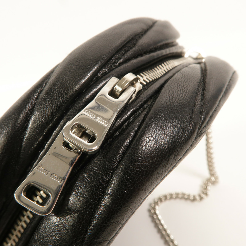 Miu Miu 羊皮皮革Shoulder Bag鏈帶肩背袋-15
