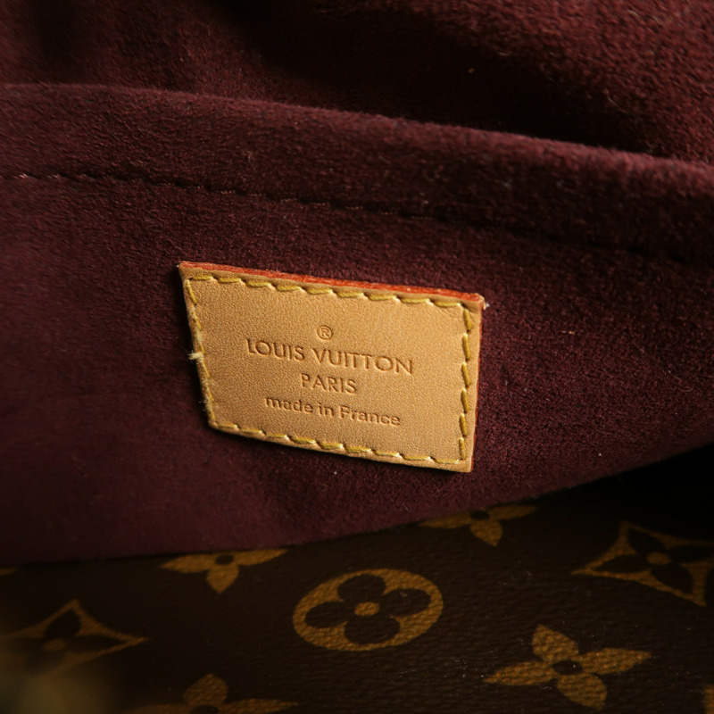 LOUIS VUITTON Monogram Montaigne BB手挽肩背兩用袋棕色-5