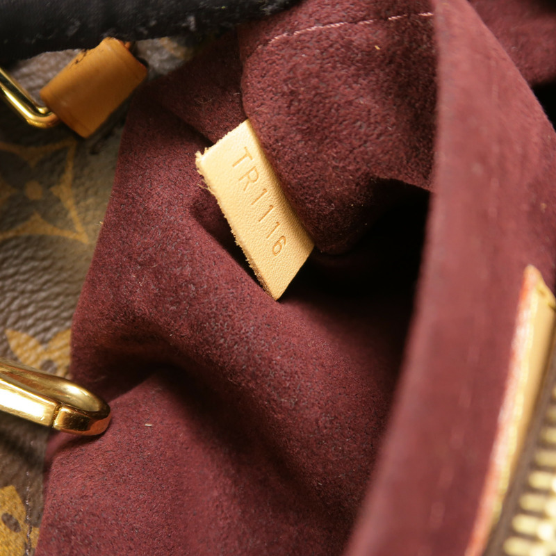 LOUIS VUITTON Monogram Montaigne BB手挽肩背兩用袋棕色-6