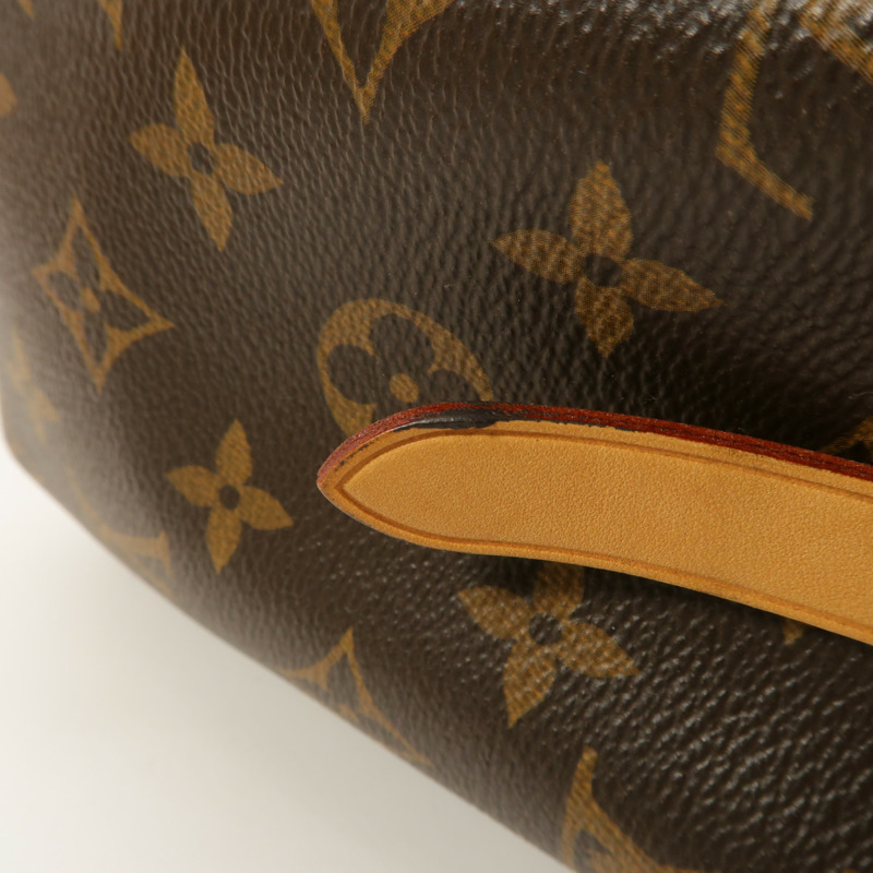 LOUIS VUITTON Monogram Montaigne BB手挽肩背兩用袋棕色-15
