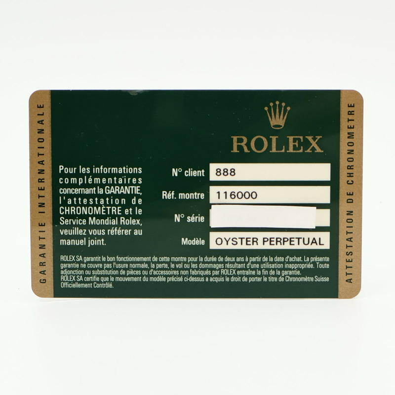 ROLEX Oyster Perpetual 116000-5