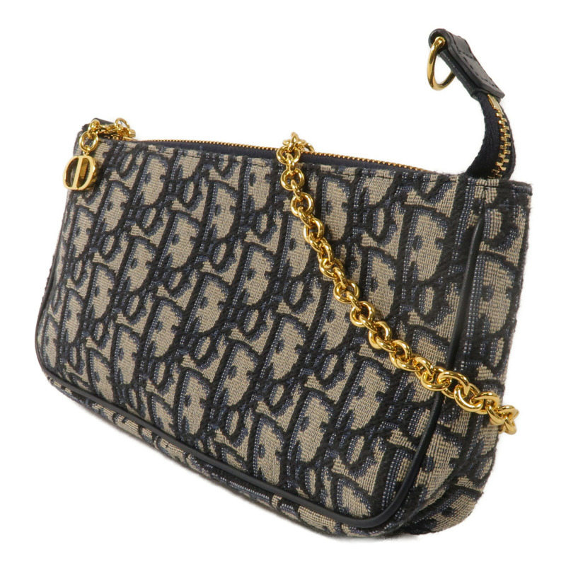 Dior 帆布30 Montaigne Pouch With Chain鏈帶肩背袋-1