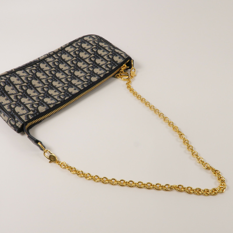 Dior 帆布30 Montaigne Pouch With Chain鏈帶肩背袋-8