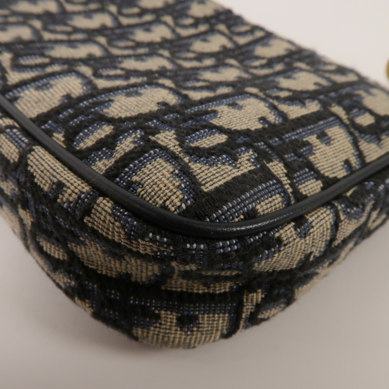 Dior 帆布30 Montaigne Pouch With Chain鏈帶肩背袋-11