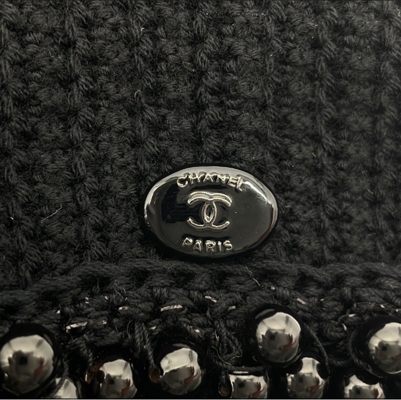 CHANEL BLACK WOOL DRESS #34-6