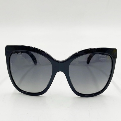 CHANEL SUNGLASSES 5288-Q MATELASSE LEATHER BLACK