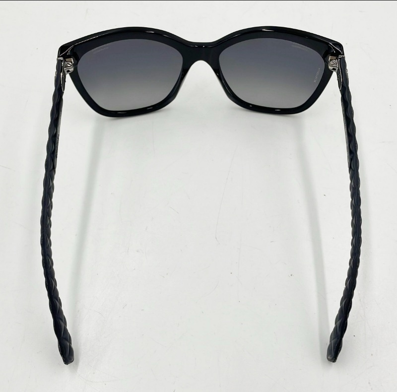 CHANEL SUNGLASSES 5288-Q MATELASSE LEATHER BLACK-1