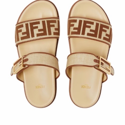 Fendi 女士 雙帶平底拖鞋36 36.5 37 37.5 38 38.5 39 40 41 42碼-4