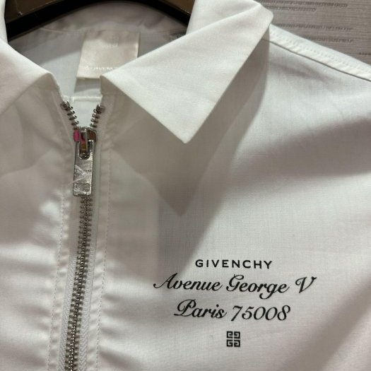 💎Han's house精品服飾💎GIVENCHY 紀梵希 刺繡 LOGO 襯衫 外套 現貨 青年款 =女成人XS 原價9700-4