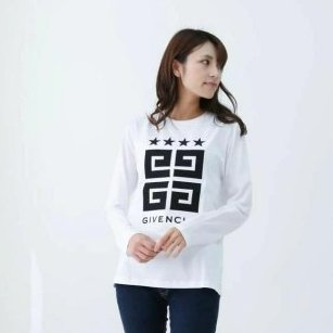 💎Han's house精品服飾💎GIVENCHY 紀梵希 刺繡 LOGO 長袖 白 現貨青年款=男成人 XS ~ S 原價8000-2