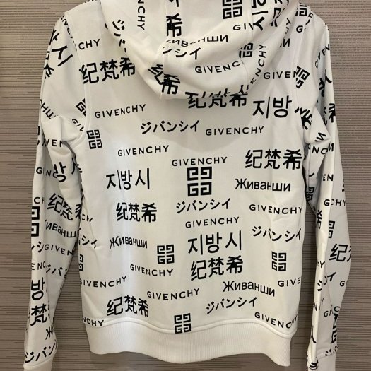 💎Han's house精品服飾💎 GIVENCHY 紀梵希 滿版 LOGO 連帽 外套 現貨 青年款 =女成人S M-3