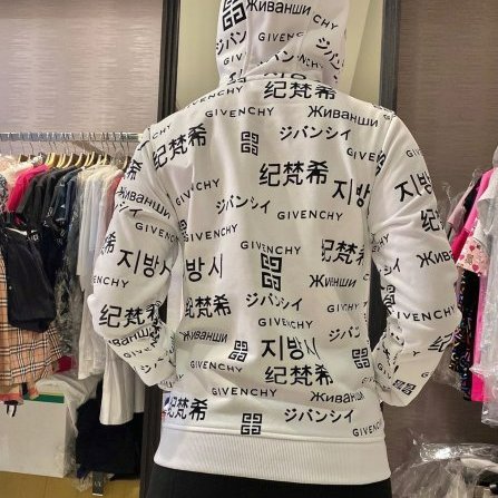💎Han's house精品服飾💎 GIVENCHY 紀梵希 滿版 LOGO 連帽 外套 現貨 青年款 =女成人S M-6