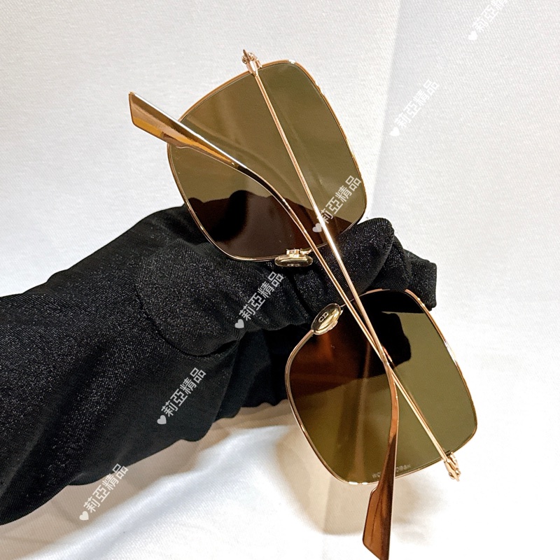 莉亞精品♡ Dior金框墨鏡 二手美品-11