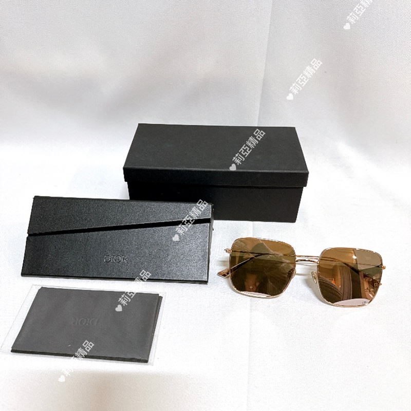 莉亞精品♡ Dior金框墨鏡 二手美品-14