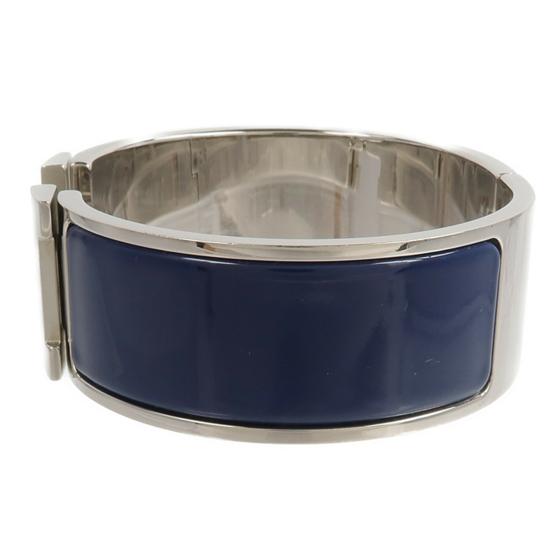 HERMES 金屬/琺瑯Clic Clac H Bracelet手鐲Bleu Abysse-1