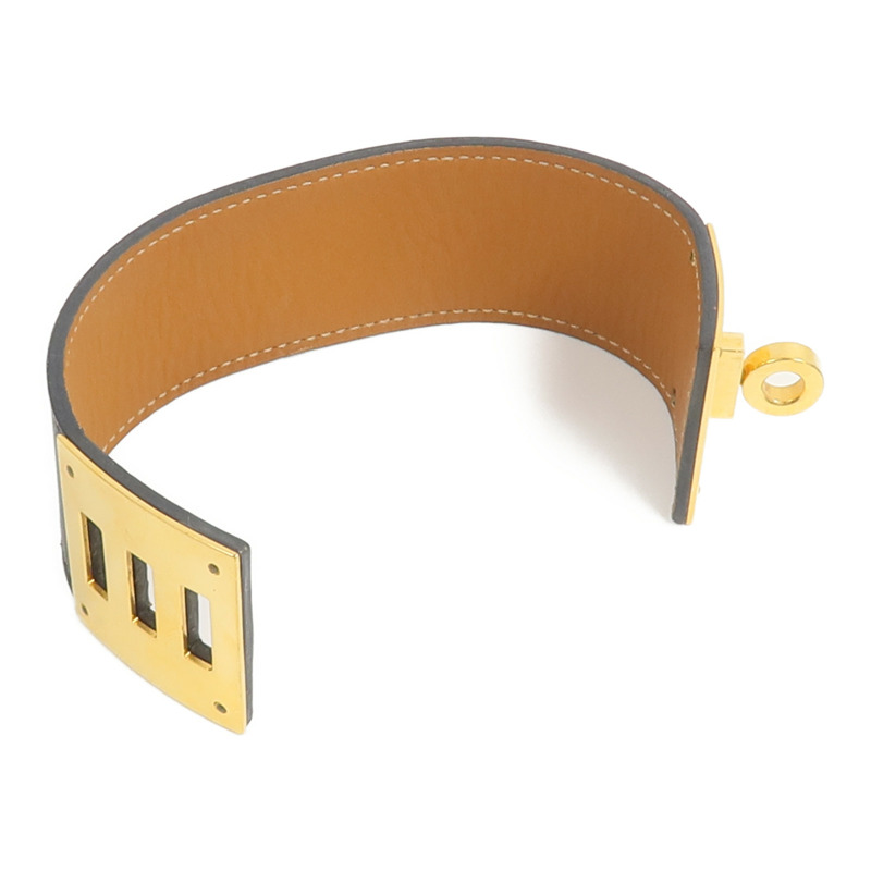 HERMES Swift皮革Kelly Dog Bracelet手帶Noir-6
