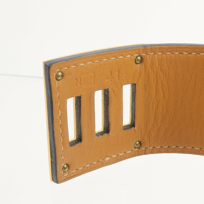 HERMES Swift皮革Kelly Dog Bracelet手帶Noir-8